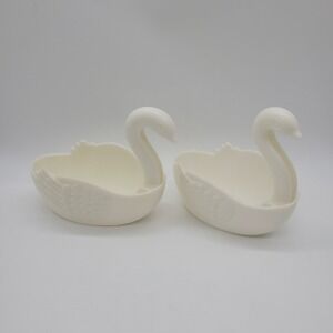 Poolmaster Swan Lite Floating Votive Candle Holders Pair Plastic Floating Swans